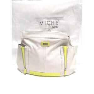 Women's Miche Alicia Prima Shell Big Bag Yellow Beige  Accessory